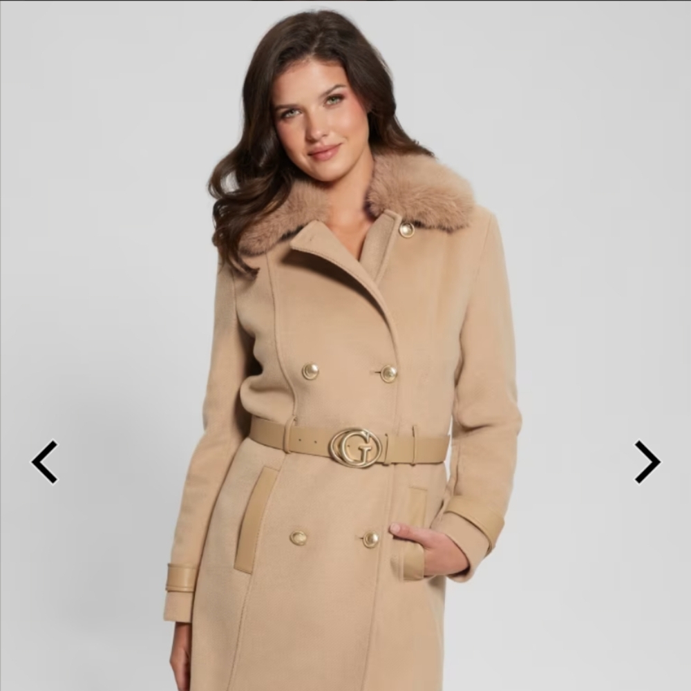 BNWT Guess Eco Amelia Belted Coat
